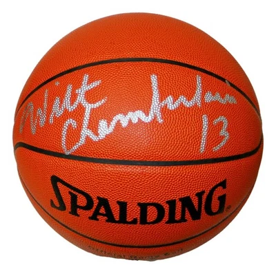 Wilt Chamberlain Signed Official NBA Spalding Leather Basketball PSA/DNA Letter - Image 1 of 4