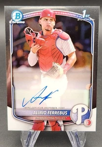 2025 Bowman Chrome Alirio Ferrebus Auto 1st Prospect #CPA-AF Phillies - Picture 1 of 2