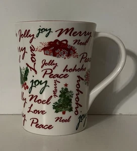 Starbucks Holiday 2007 Coffee Cup “Merry Noel Peace Love Joy HoHoHo”+Xmas Deco - Picture 1 of 12