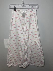 Halo SleepSack Micro Fleece Baby Girl Wearable Blanket Pink Rainbows 12-18M - Picture 1 of 3