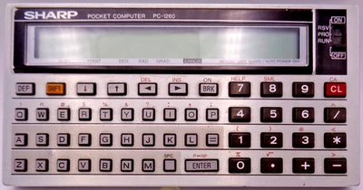 SHARP POCKET COMPUTER PC-1260 (+ COVER) ✅ GETESTET - Bild 1 von 4