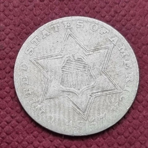 1857 Three Cent Piece Silver Trime 3c Better Grade #44140 Cover