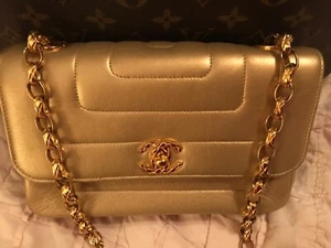 Chanel Vintage Gold Bag - Picture 1 of 14