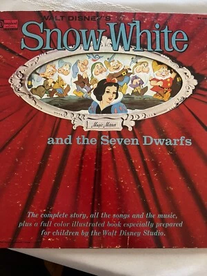 Walt Disney’s Branca de Neve e os Sete Anões, 1960 33rpm disco e livro de histórias. - Imagem 1 de 4