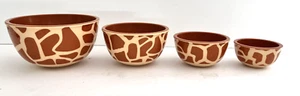 4 Melamine Measuring Nesting Cups Giraffe Pattern 1/8 th cups to 2 cups . - Picture 1 of 7