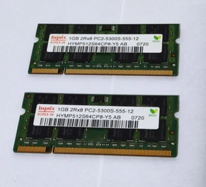 RAM Hynix da 1 GB PC2-5300S 667Mhz DDR2 SDRAM SO DIMM 200-pin - Foto 1 di 1