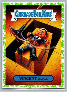 2019 Garbage Pail Kids: Revenge of Oh, the Horror-ible! #3a Vincent Slice GREEN - Picture 1 of 2
