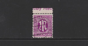 AM-Post 7 zaa Br (I) 12 Pfennig mit seltenem Randplattenfehler mit Vollstempel - Picture 1 of 1
