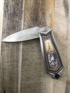 FRANKLIN MINT LEGENDS OF THE ROUND TABLE KING ARTHUR COLLECTOR POCKET KNIFE
