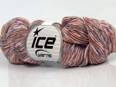 Lote de 3 hilos de cachemir teñidos a mano claros 3x100 g/225 m rosa salmón lila gris Foto 1 de 4