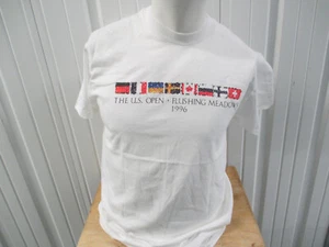 VINTAGE USTA THE U.S. OPEN FLUSHING MEADOWS 1996 MEDIUM T-SHIRT PETE SAMPRAS NWT - Picture 1 of 12