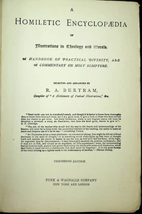A Homiletic Encyclopedia by R. A. Bertram 13th editionhardcover - Picture 1 of 1