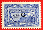Timbre Canada O27 BOB « G Overprint - Paix / Ressources naturelles » neuf neuf neuf dans son emballage vf cv 120 $