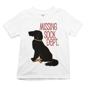 Missing Sock Dept. Youth T-shirt Flat-Coated Retriever I love My Dog Kids - Picture 1 of 13