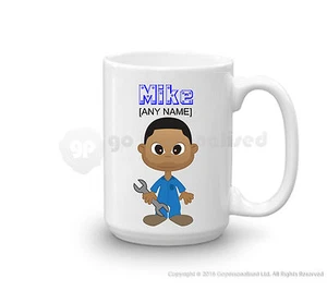 Taza grande mecánica de regalo personalizada coche garaje ingeniero papá tío regalo #3 - Imagen 1 de 4