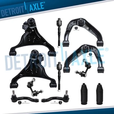 Front Upper Lower Control Arms + Sway Bars Tierods for 2005-2015 Frontier Xterra - Image 1 of 4