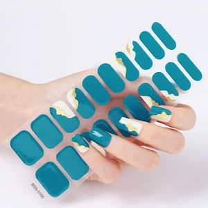 AU Instant Semi Cured Gel Nail Strips Gel Nail Wraps DIY Tool Set Strips 0106 - Picture 1 of 5