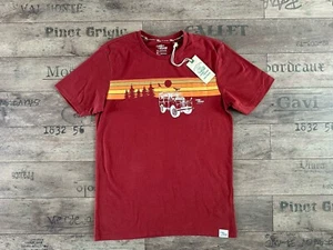 CAMISETA FAT FACE x LAND ROVER LOGO SUNSET HOMBRE ALGODÓN ROJO OSCURO - S - NUEVA CON ETIQUETAS - Imagen 1 de 6