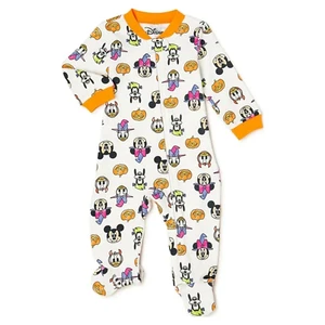 Neu mit Etikett Mickey Minnie Mouse Disney Halloween Decke Schläfer Pyjama Größe auswählen - Bild 1 von 3