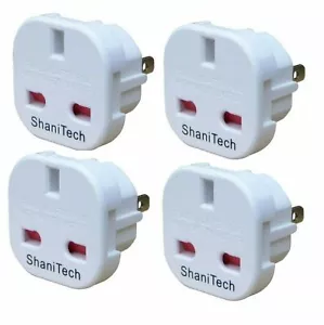 Pack of 4 Travel Adaptors Plug for UK To Dominican Republic Adapter - Picture 1 of 2