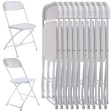 (5 to 25 Pack) Folding Plastic Stackable Chairs for Home Office Wedding Party