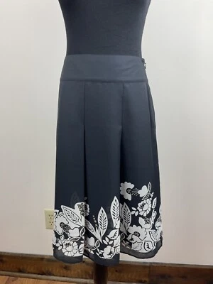 NUEVO CON ETIQUETAS Geoffrey Beene Sport Mujer Negro con Diseño Plisado Forrado Falda Talla 8 Foto 1 de 4