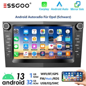 Autoradio 7" Android 13 Carplay GPS WIFI 32G Per Opel Astra H Zafira B Corsa C D - Foto 1 di 15