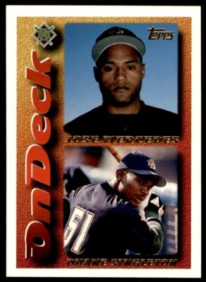 1995 TOPPS #638 JOSE MERCEDES/DUANE SINGLETON MILWAUKEE BREWERS - Image 1 of 2