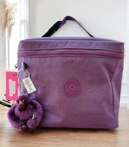 KIPLING Lunch Bag Graham Insulated Travel School Food Bag Purple Passion - Picture 1 of 4