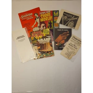 Küche Vintage Ephemera Menge 6 Sonnenstrahl Rezepte Besteck Magazin Broschüre - Bild 1 von 12