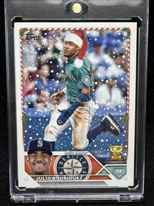 2023 Topps Holiday #H26 Julio Rodríguez - Imagen 1 de 2
