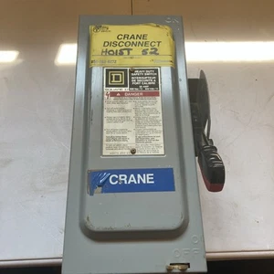 SQUARE D CH361 600VAC 30A Heavy Duty Safety Switch With Fuses - Picture 1 of 11