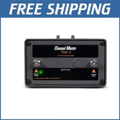 Durable Titan 2 26dB Preamplifier - Signal Amplifier for Indoor/Outdoor Antennas - Image 1 of 4