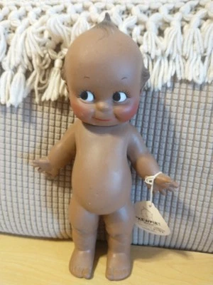 Kewpie Cameo - Negro Afroamericano - Vinilo 11" - ¡Squeaker funciona! Con etiqueta de mano Foto 1 de 4