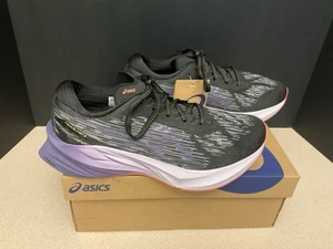 ¡Nuevo! Zapatos para correr para mujer ASICS NOVABLAST 3 negros/púrpura polvoriento. Talla 9. ¡Impresionante! - Imagen 1 de 10