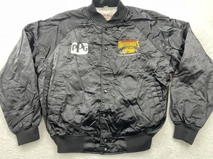 West Ark Jacket Mens Size Large Black Bomber Varsity Syracuse National Car Show - Picture 1 of 8