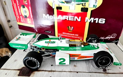 Carousel 1 McLaren M16 1975 Indy 500 #2 Rutherford Gatorade 1:18 Scale - Image 1 of 4