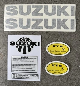 Suzuki RM125 1976 Full Decal Set / Sticker Kit / Graphics Kit - Picture 1 of 4