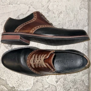 Fast neuwertig Cole Haan Colton schwarz braun Leder Brogue Oxford Schuhe 8,5 D C11561 - Bild 1 von 10