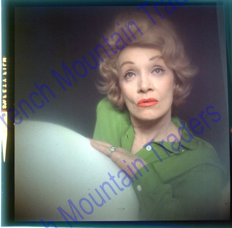 Marlene Dietrich, Transparencia Fotográfica 2.25x2.25", Bonito Color 2782 Foto 1 de 1