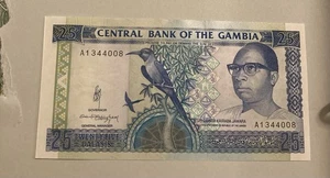 Gambia, Central Bank, 25 dalasis Banknote Prefix , A1344008 (1683) - Picture 1 of 2