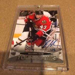 2011/12 UD BRANDON SAAD YOUNG GUNS BUYBACK AUTO ROOKIE CARD #1/5 - Picture 1 of 2