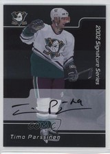 2001-02 ITG Be A Player Signature Series Timo Parssinen #224 Rookie Auto RC