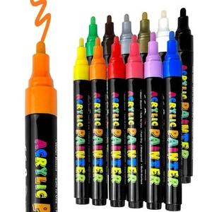 Acrylic Paint Pen Set - 12 Colors for Easter Basket Stuffer Egg Decorating DI... - Picture 1 of 6