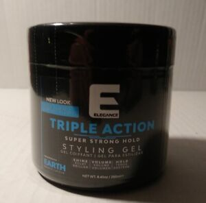 Elegance Triple Action / Super Strong Hold Styling Gel Earth 8.45oz / 250ml