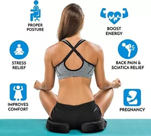ComfiLife Gel Enhanced Seat Cushion Orthopedic Gel Memory Foam For Tailbone Pain - Picture 1 of 4