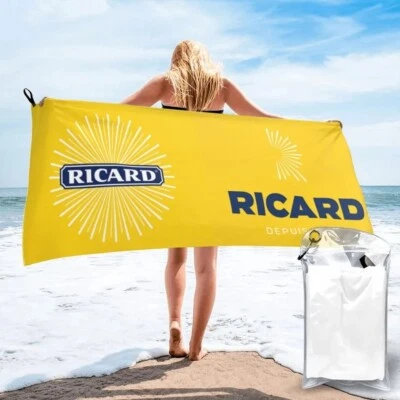 Ricard 1 Serviette De Plage De Luxe Serviette De Bain Microcarence 80×160cm