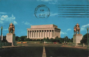 Vintage Lincoln Memorial Washington DC Postcard - Picture 1 of 2