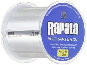 Rapala Nylon Line Multi-Game Nylon Parallel Winding Bobbin 300m No. 0.8 4lb Clea - Picture 1 of 1