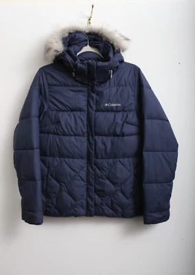 Chaqueta con capucha con cremallera completa usada en excelente estado S Columbia Sportswear para mujer en azul marino Foto 1 de 4